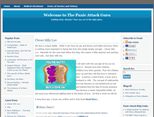 Tablet Screenshot of panicattackguru.com